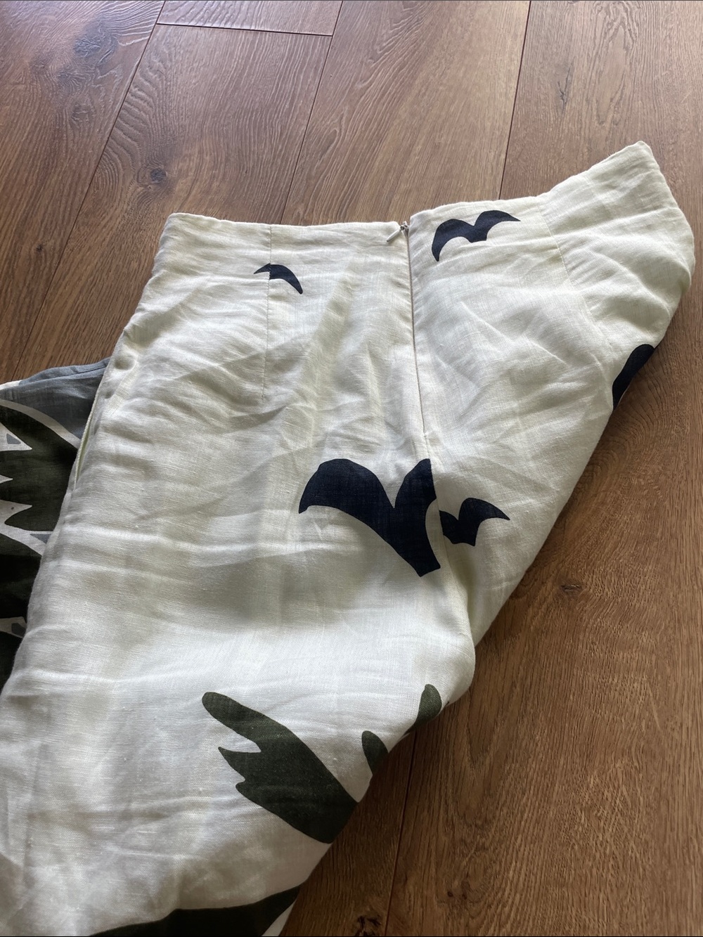 Tropical Palm Print Wide-Leg with separate top. White/Green/Orange - Picture 10 of 10